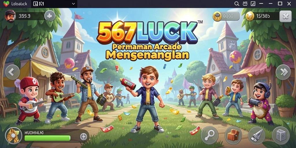 Screenshot gameplay menampilkan keseruan bermain 567LUCK di level penuh warna.