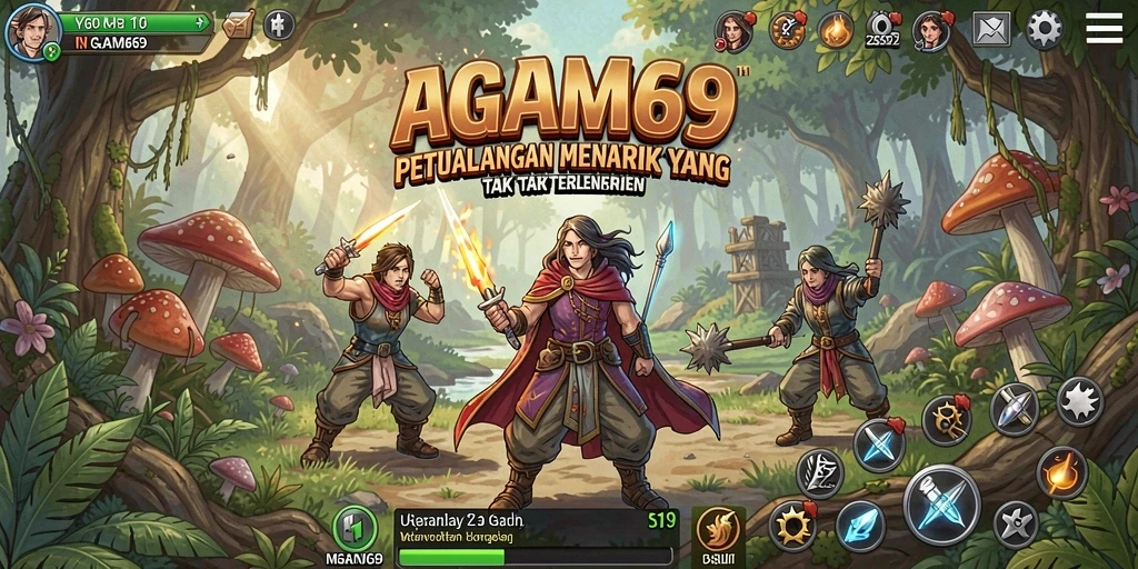 Tampilan gameplay AGAM69 dengan petualangan yang menantang.