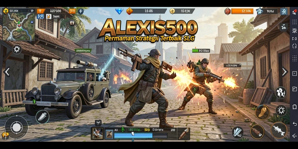 Gameplay ALEXIS500 yang seru dan strategi mendalam.