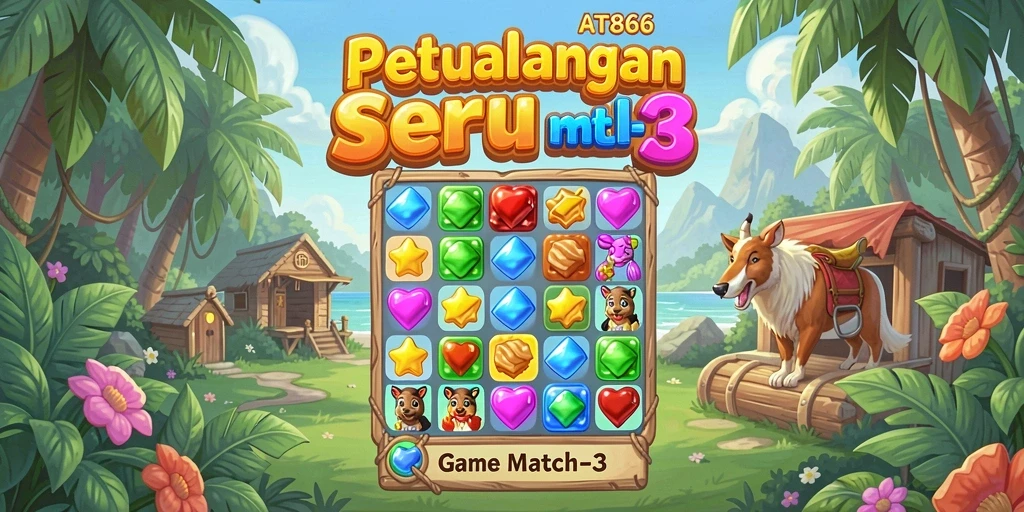 Tampilan gameplay AT866 yang penuh warna dan mengasyikkan.