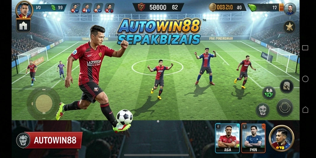Tampilan gameplay yang mendebarkan dalam AUTOWIN88.