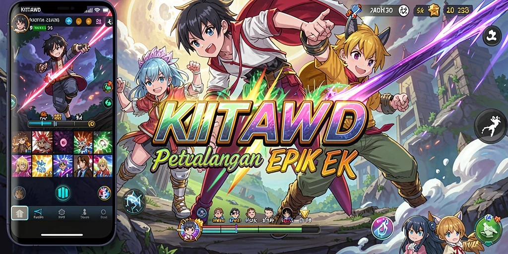 Gambaran menakjubkan dari gameplay KITAWD yang penuh warna.