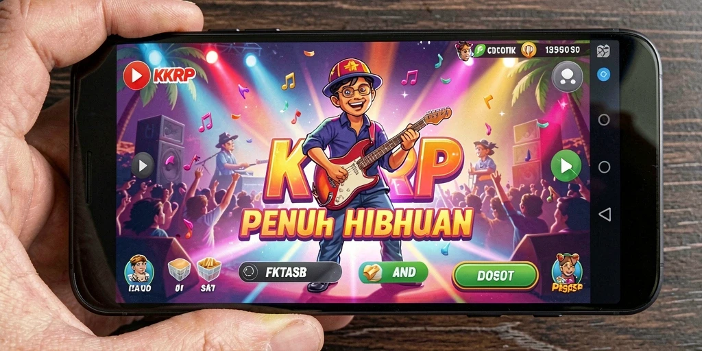 Screenshot gameplay KKRP menampilkan keseruan bermain musik.