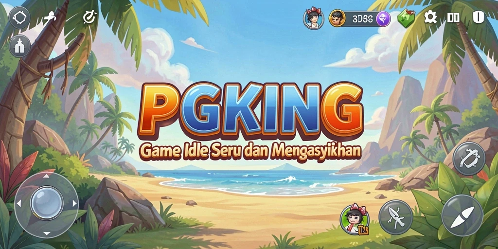 Tampilan gameplay PGKING yang menarik dan menawan.