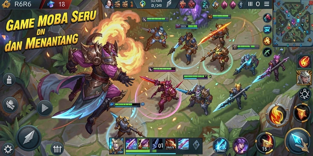 Screenshot gameplay R6R6 menunjukkan pertempuran seru antar karakter.