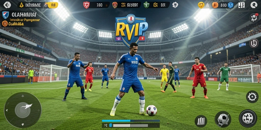 Tampilan gameplay seru dari RVIP dengan fitur olahraga yang menakjubkan.