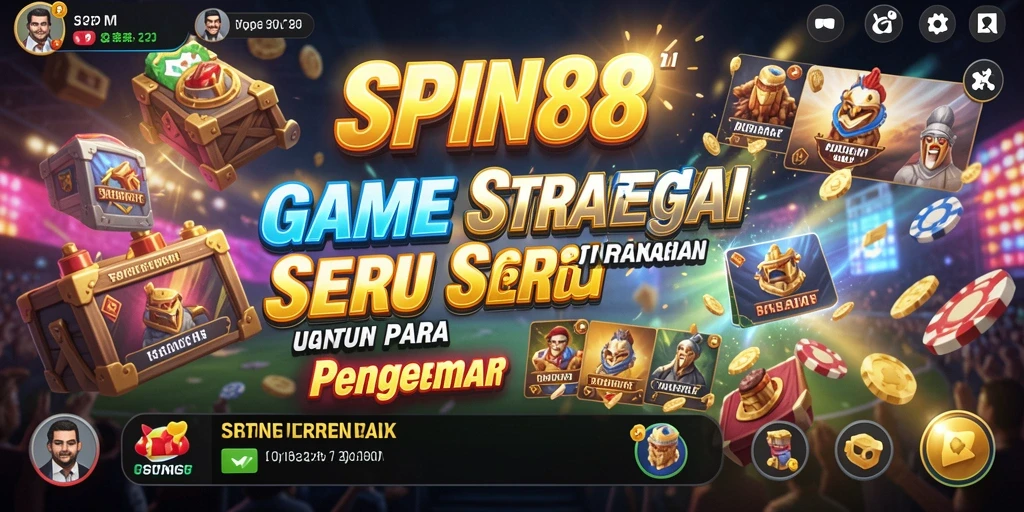 Tangkapan layar utama SPIN88 menampilkan aksi gameplay strategi yang intens.