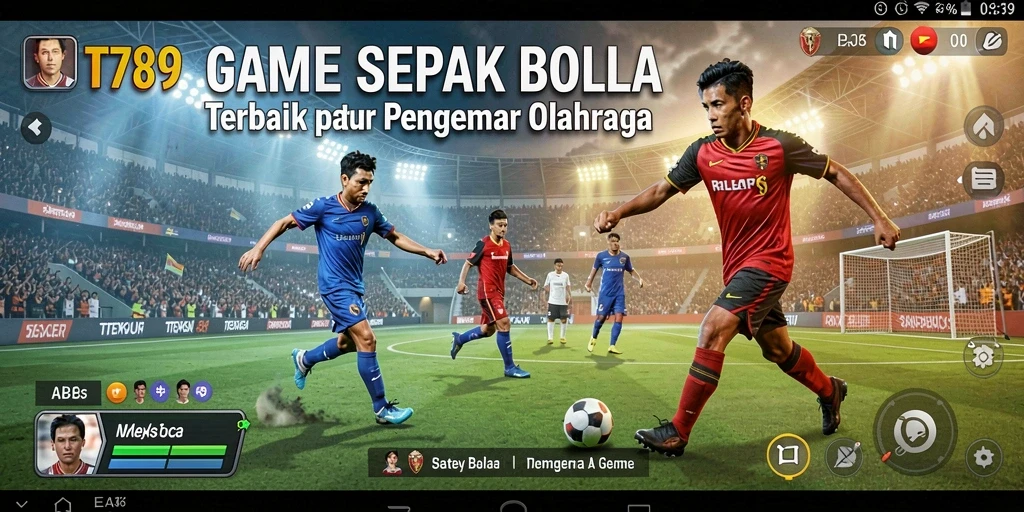 Tampilan gameplay seru dalam permainan sepak bola TT789.