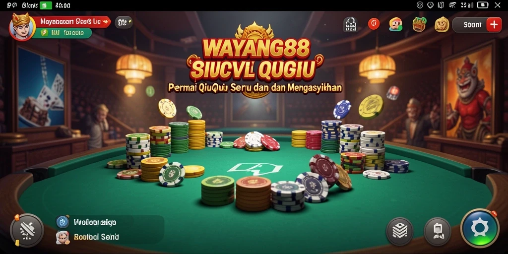 Tampilan gameplay menarik dari WAYANG88 saat bermain QiuQiu.