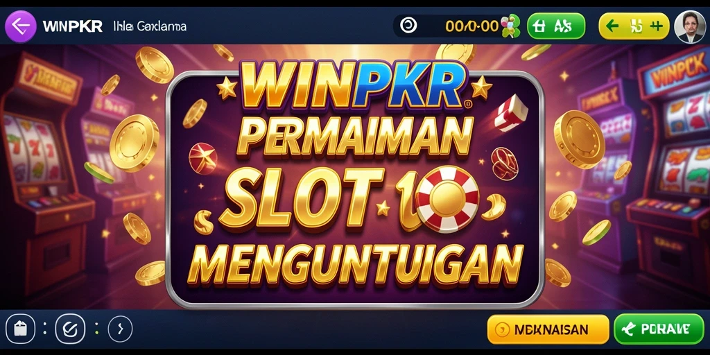 Tampilan utama gameplay <strong>WINPKR</strong> yang seru dengan berbagai mesin slot.